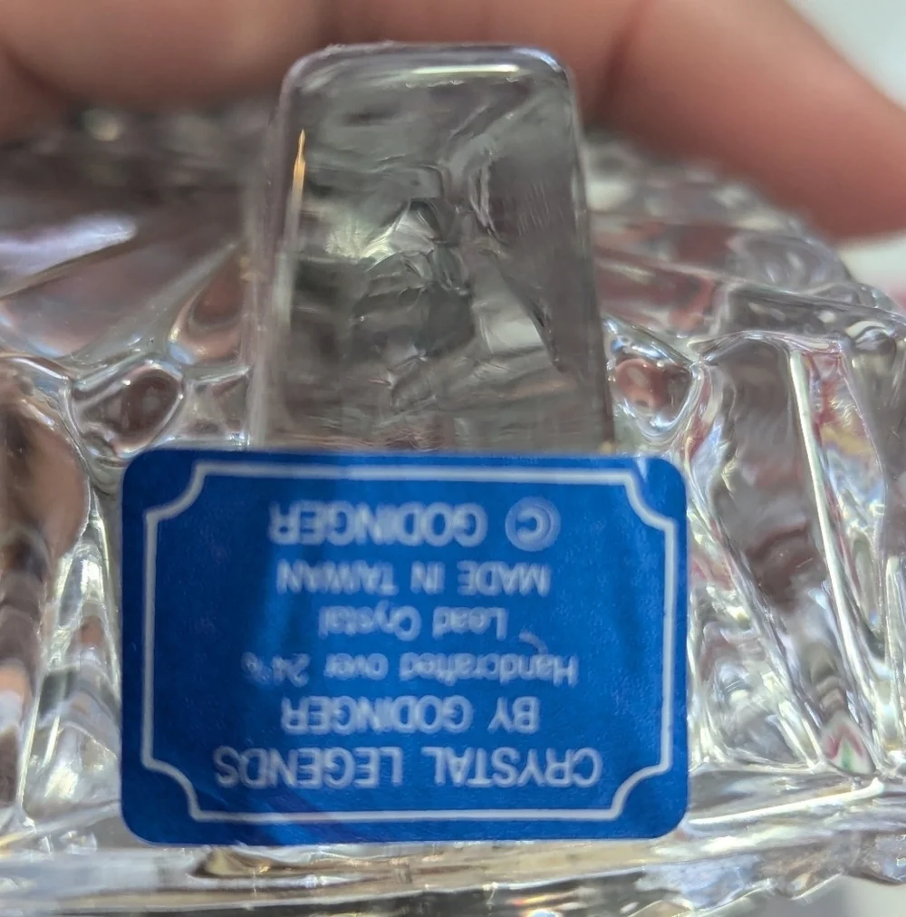 Vintage crystal legends clock by godinger